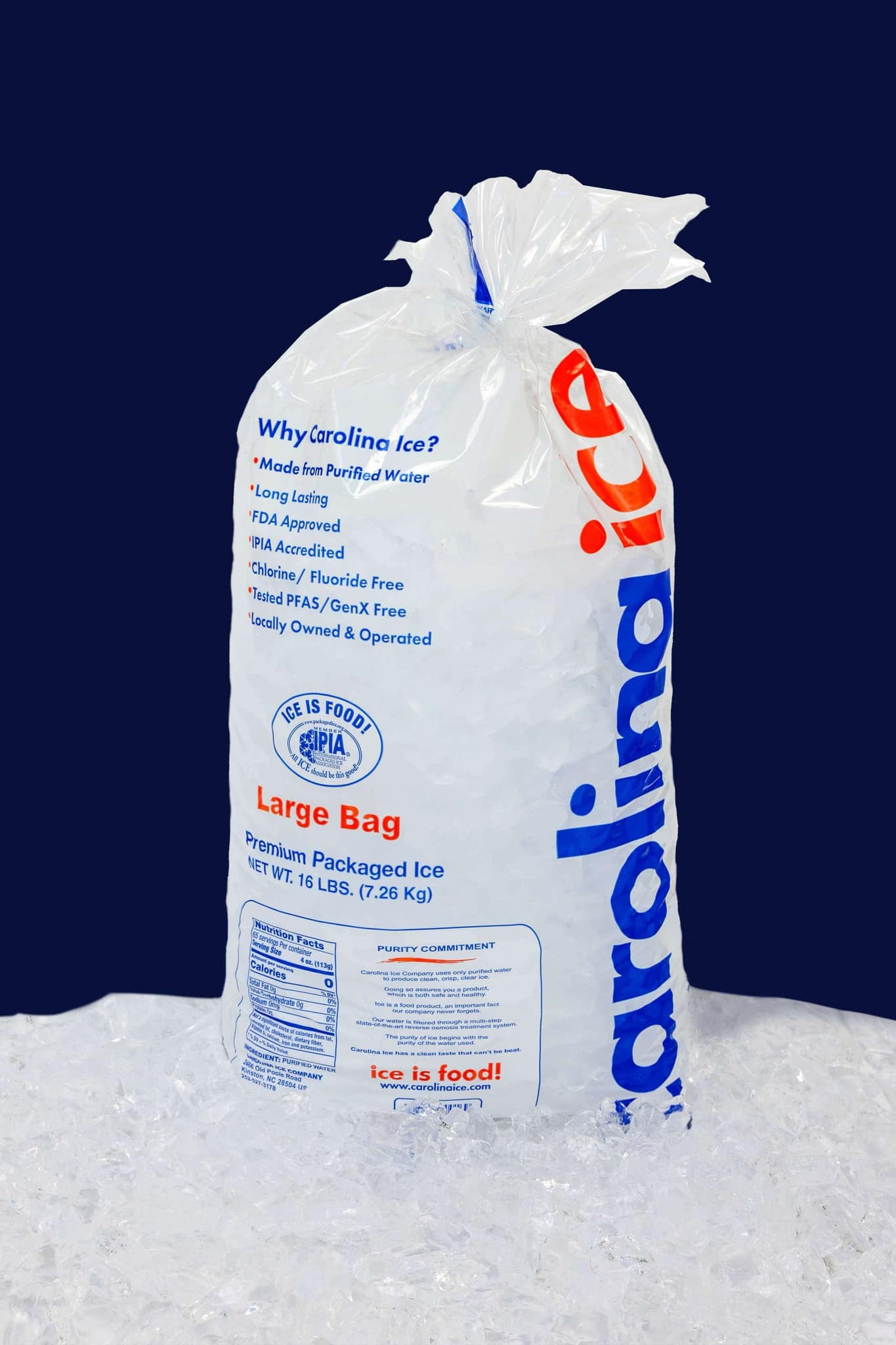 ICE - 7lb - BAG OF CAROLINA ICE - SMALL BAG | Carolina Ice Company